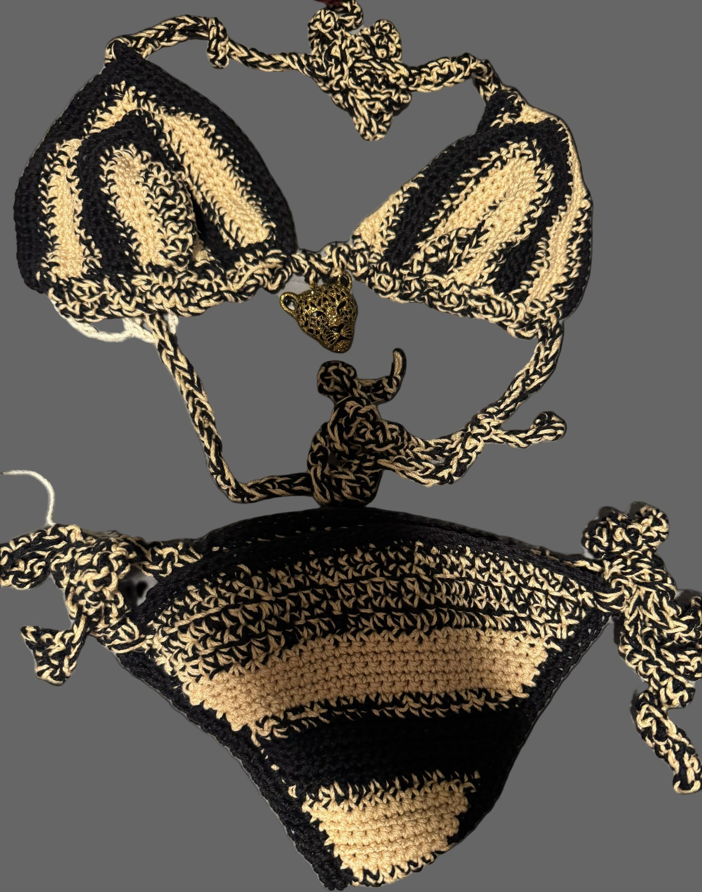 “LION QUEEN” HANDCRAFTED CROTCHET BIKINI - WM QUEEN COLLECTION