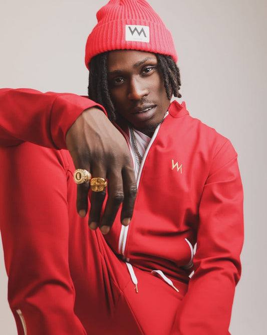 ZIPPERED POCKETS JACKETS MEN - FIRE RED