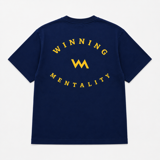 WINNING MENTALITY OVERSIZED LUXE TEE - NAVY
