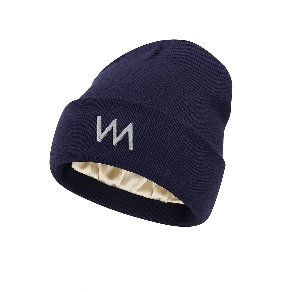 WM Logo Satin-Lined Beanie