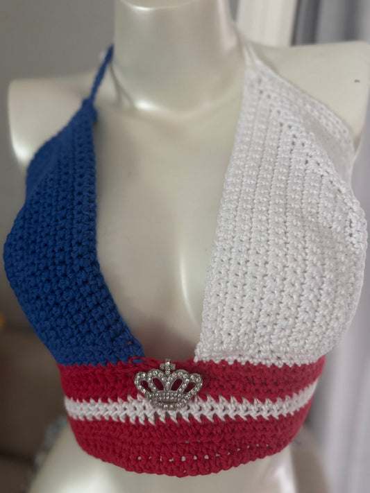 "QUEEN LIBERTY” HANDCRAFTED CROTCHET BIKINI - WM QUEEN COLLECTION