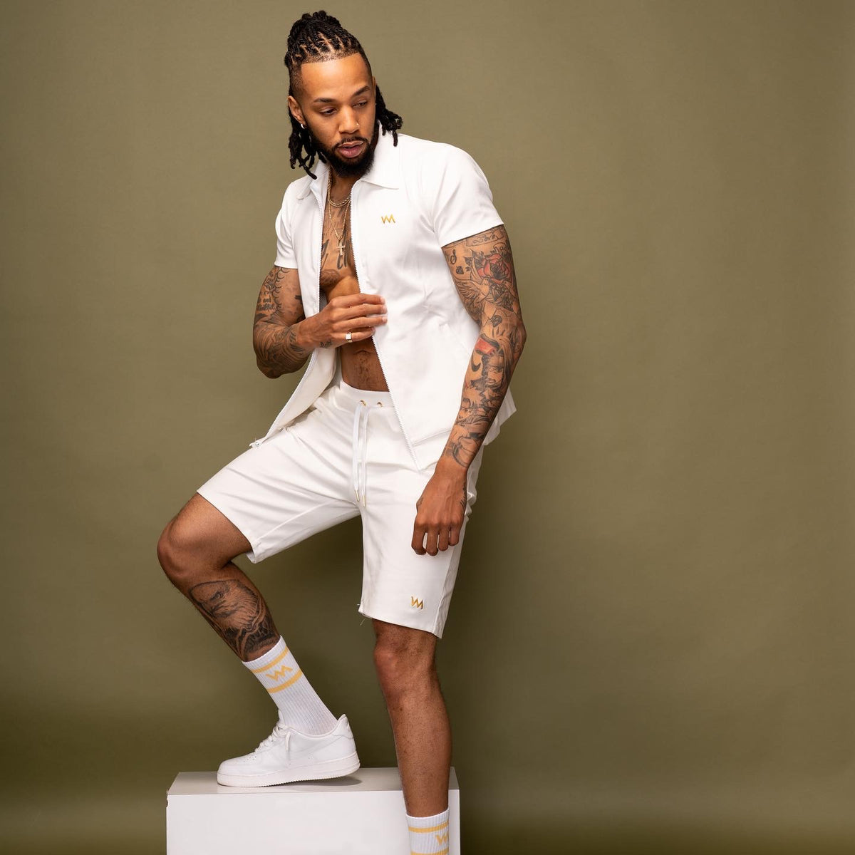 SHORTS MEN - WHITE CREAM