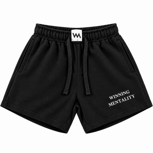 WINNING MENTALITY YOUTH SHORTS - BLACK