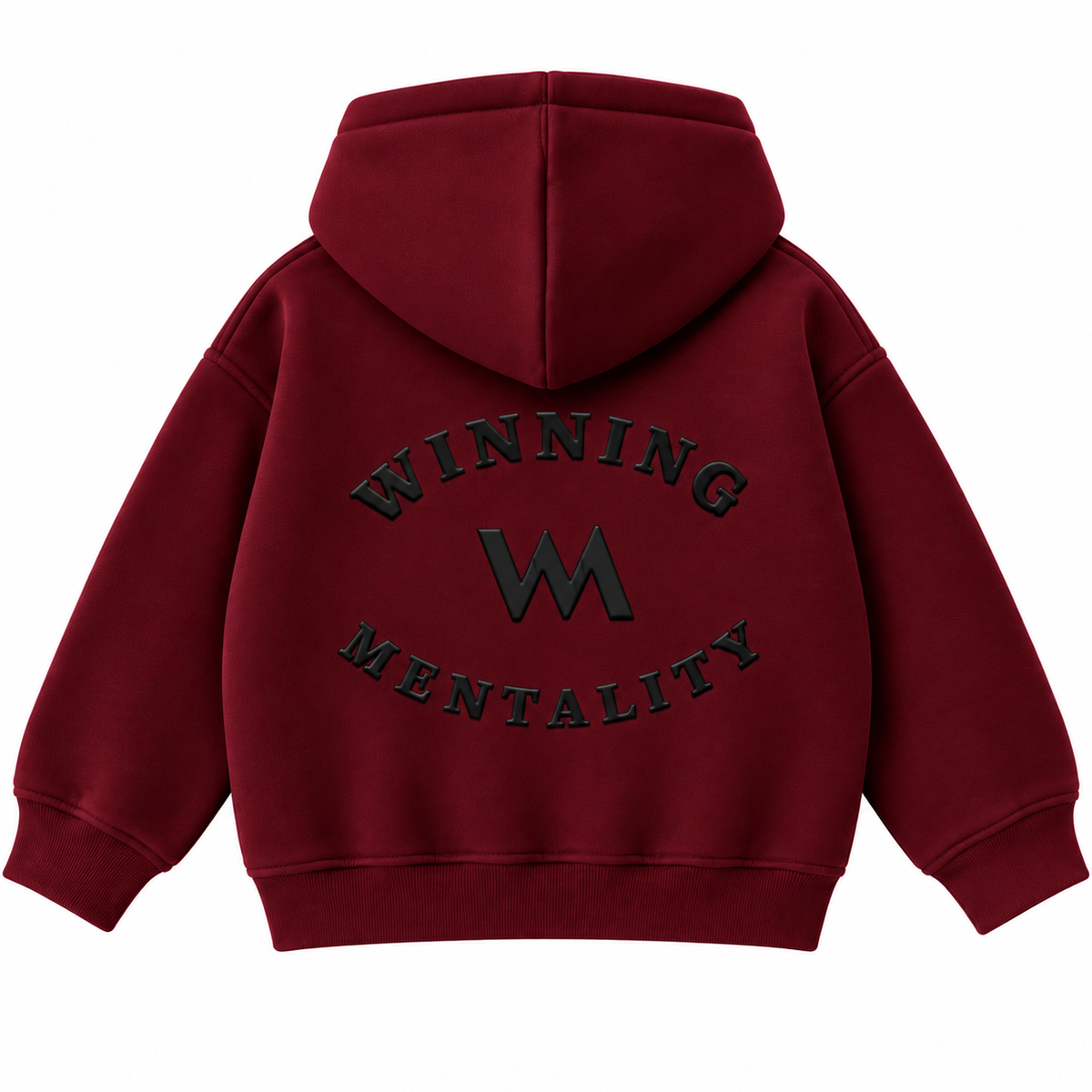 UNISEX KIDS HOODIE - BURGUNDY