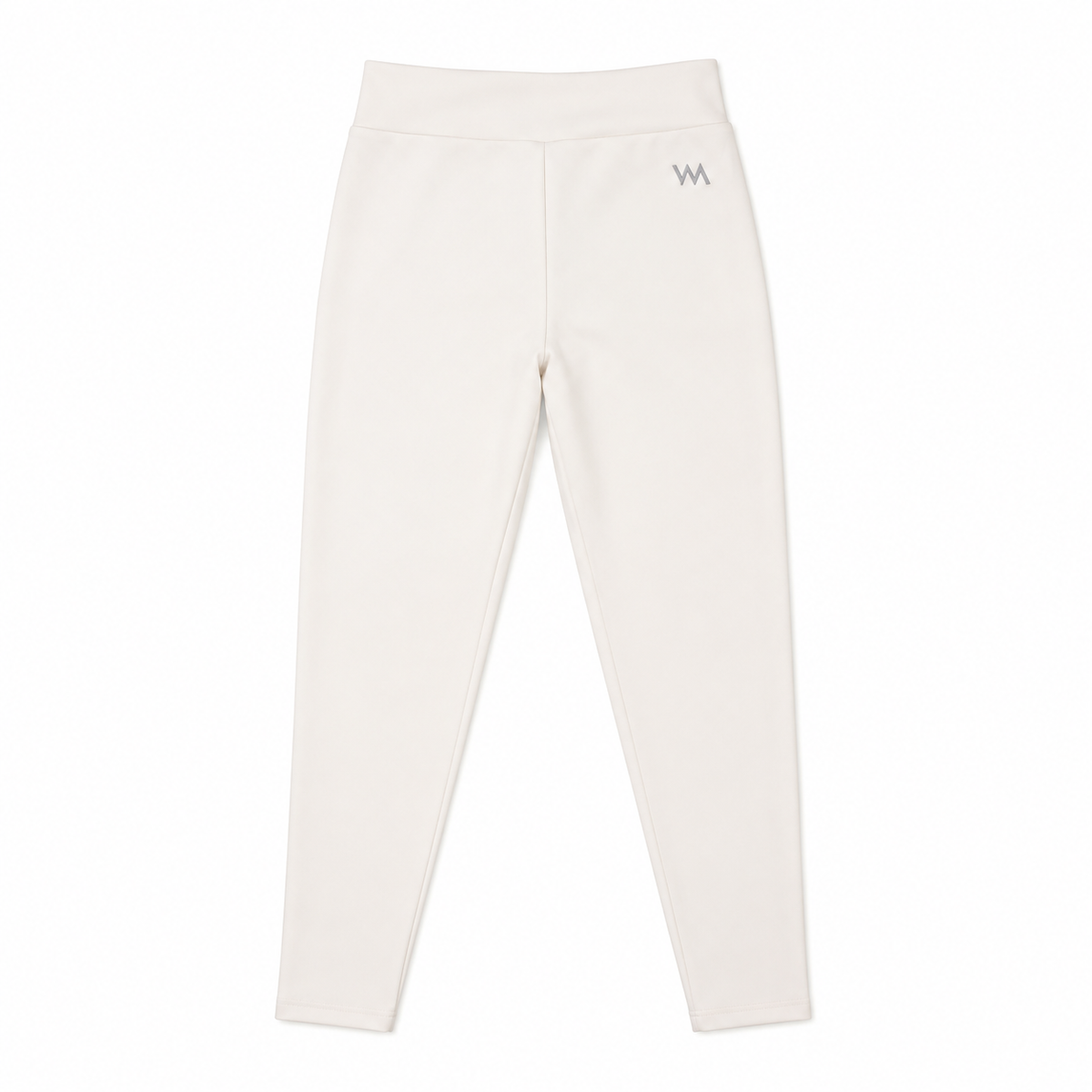WOMEN'S HIGH WAISTED LEGGINGS - WHITE CREAM