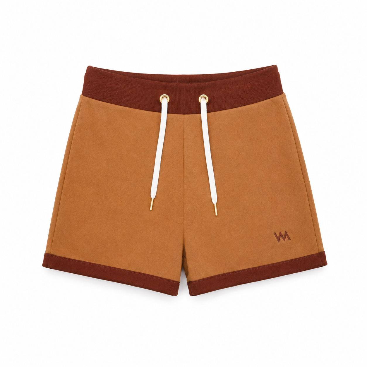 WOMEN'S TRACK SHORTS - BROWN