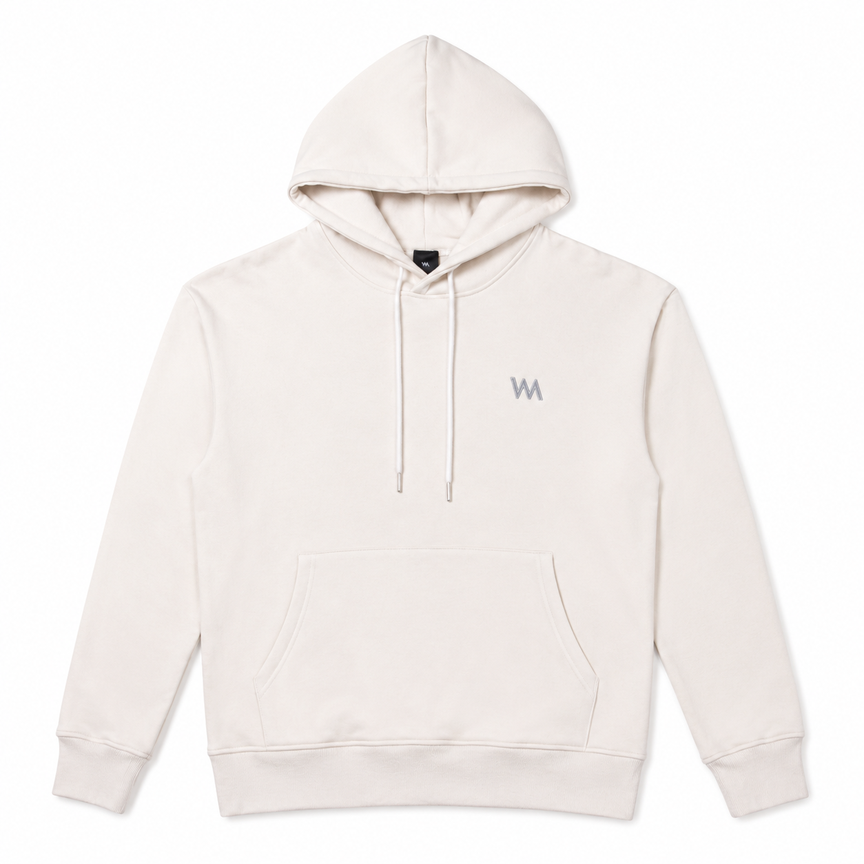 WM SIGNATURE OVERSIZED HOODIE - WHITE CREAM