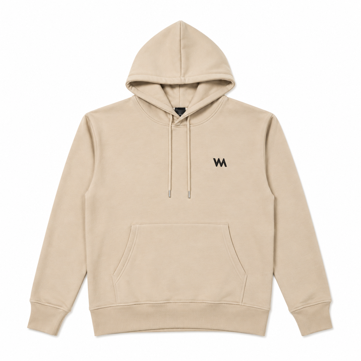 WM SIGNATURE OVERSIZED HOODIE - BEIGE