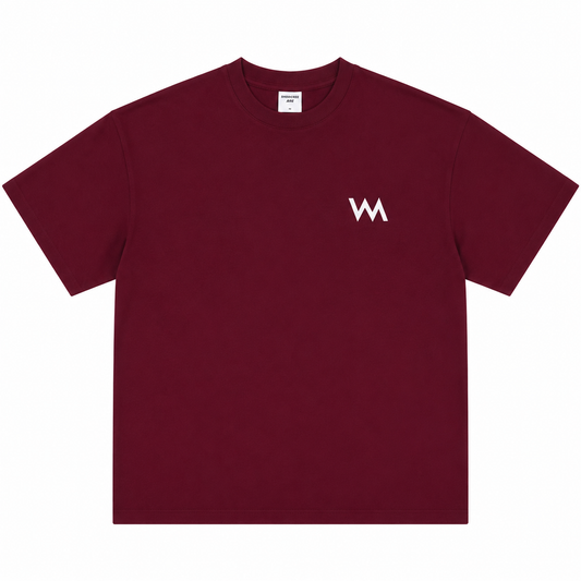 WINNING MENTALITY OVERSIZED LUXE TEE - BURGUNDY
