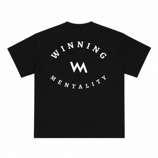WINNING MENTALITY OVERSIZED LUXE TEE - BLACK