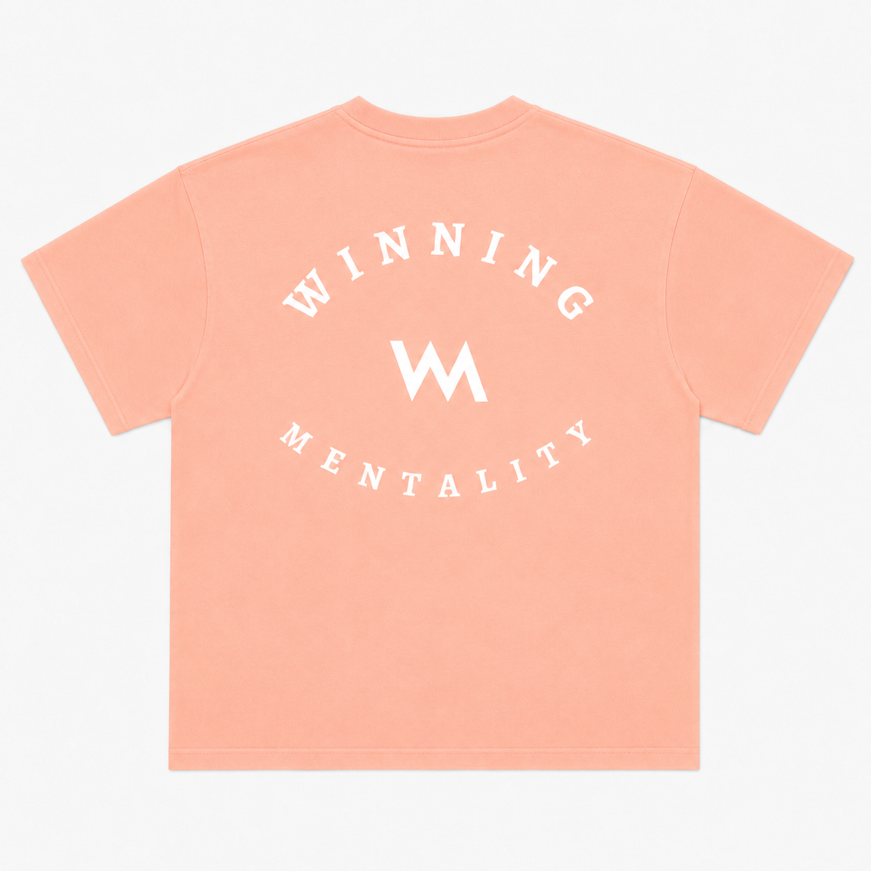 WINNING MENTALITY OVERSIZED LUXE TEE -  PEACH