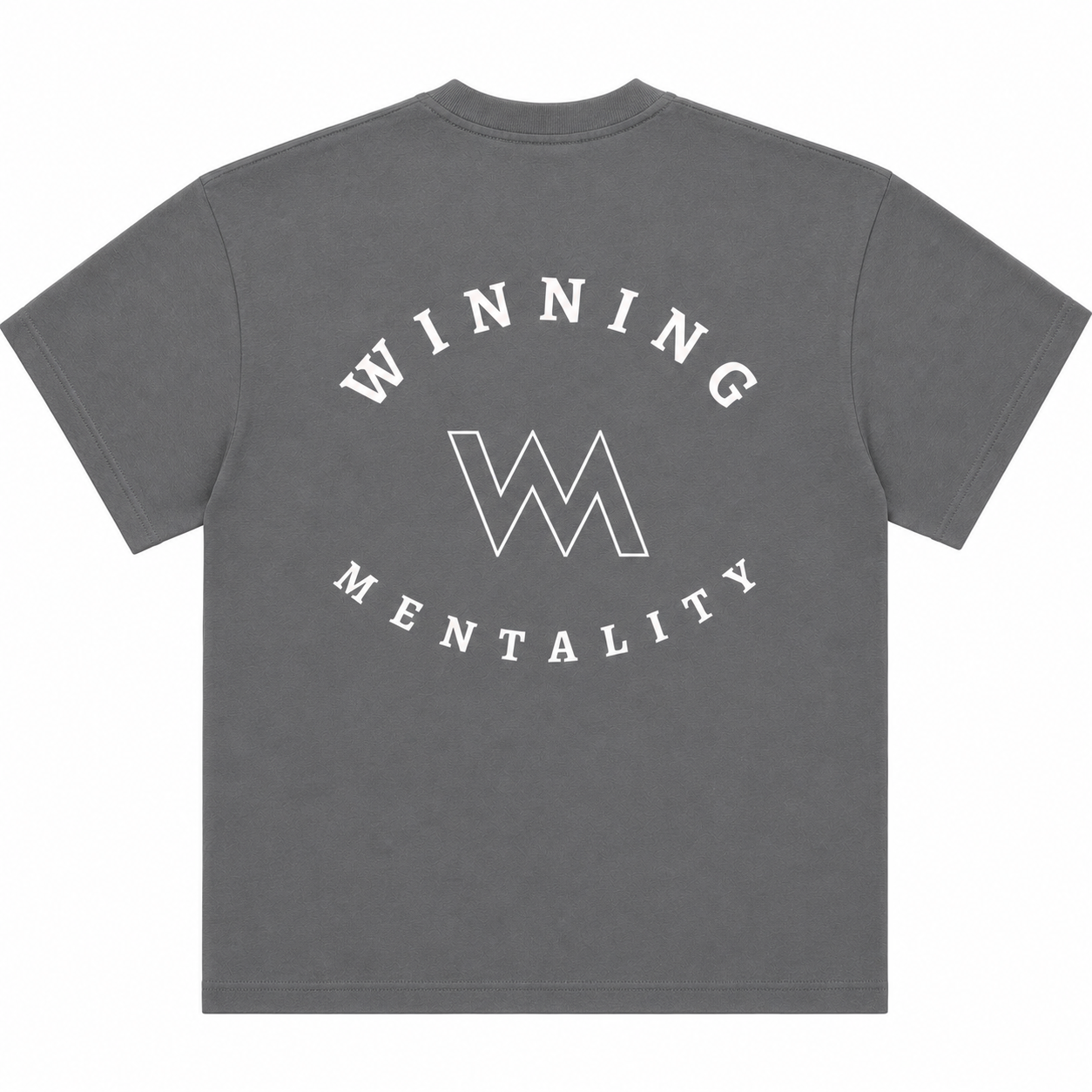 WINNING MENTALITY OVERSIZED LUXE TEE - DARKER GRAY