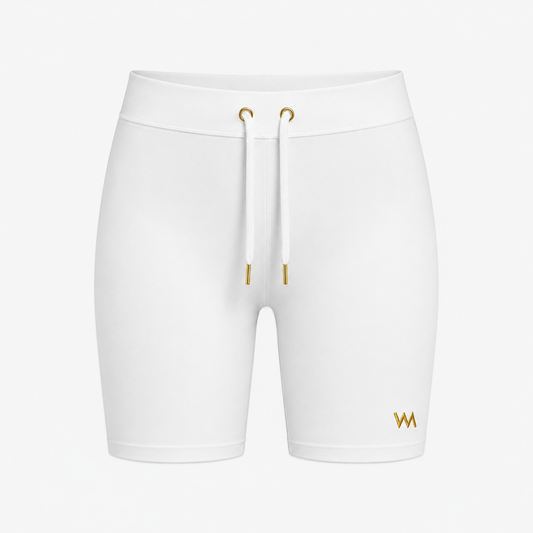 BIKER SHORTS WOMEN - WHITE CREAM