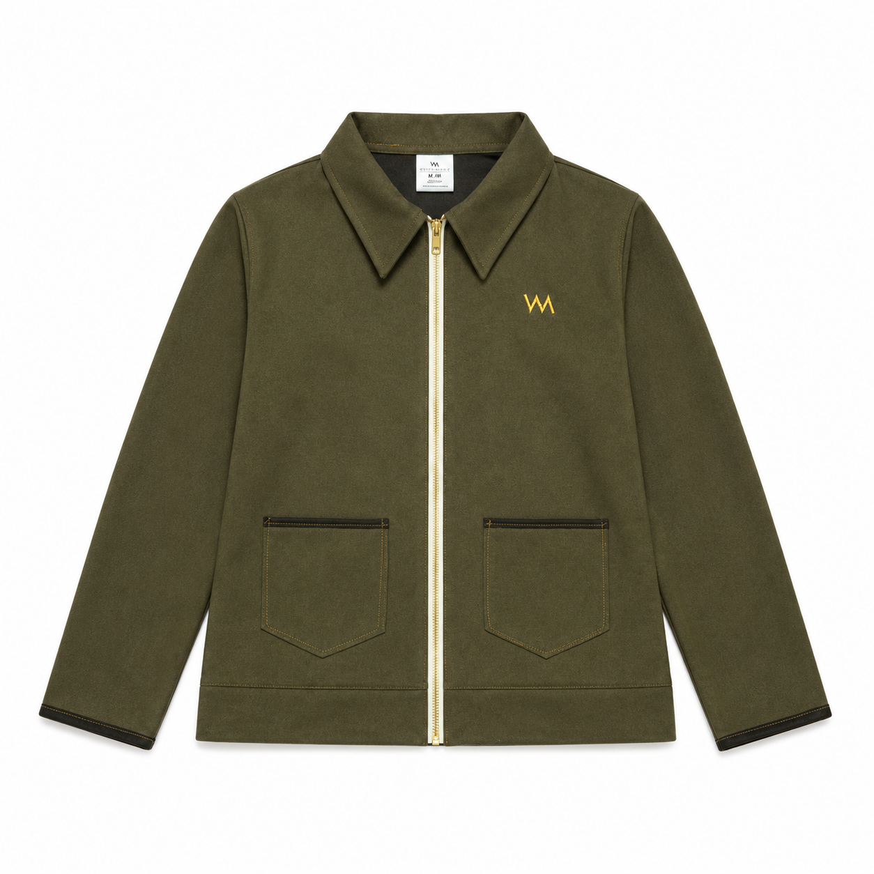 WOMEN'S CROPPED JACKET - OLIVE