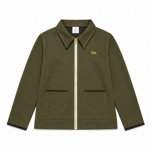 WOMEN'S CROPPED JACKET - OLIVE