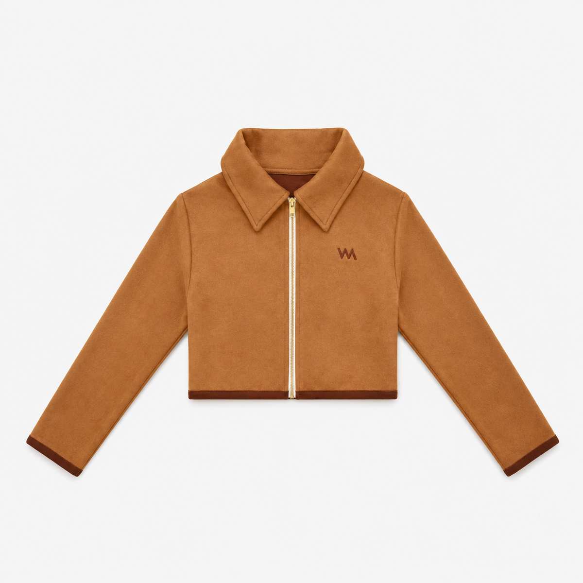 CROP TOP JACKETS WOMEN - BROWN