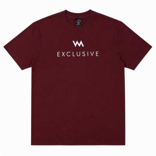 WM EXCLUSIVE T-SHIRT - BURGUNDY
