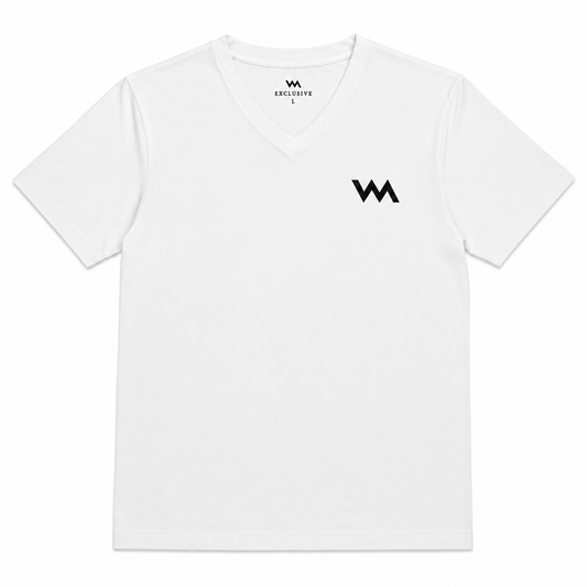 V NECK LOGO T-SHIRT