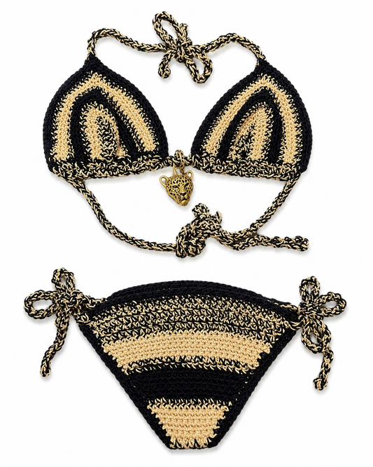 “LION QUEEN” HANDCRAFTED CROTCHET BIKINI - WM QUEEN COLLECTION