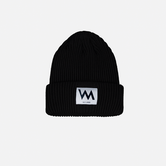 WM Logo Patch Beanie Hat