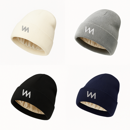WM Logo Satin-Lined Beanie