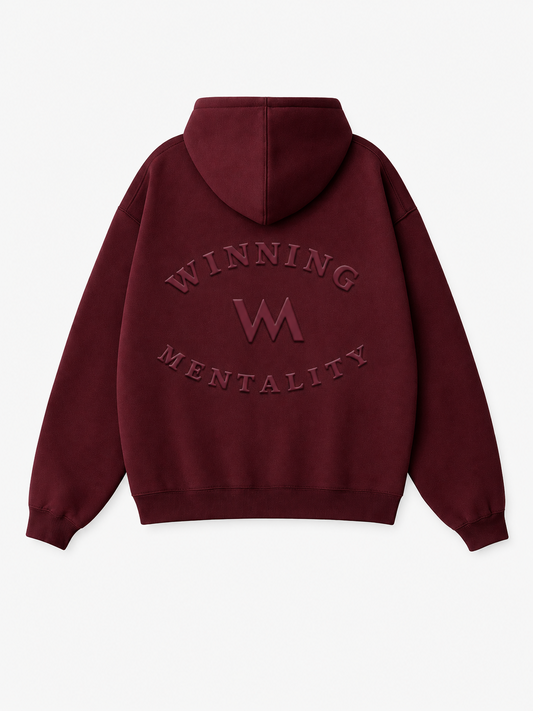 WINNING MENTALITY® HOODIE - BURGUNDY