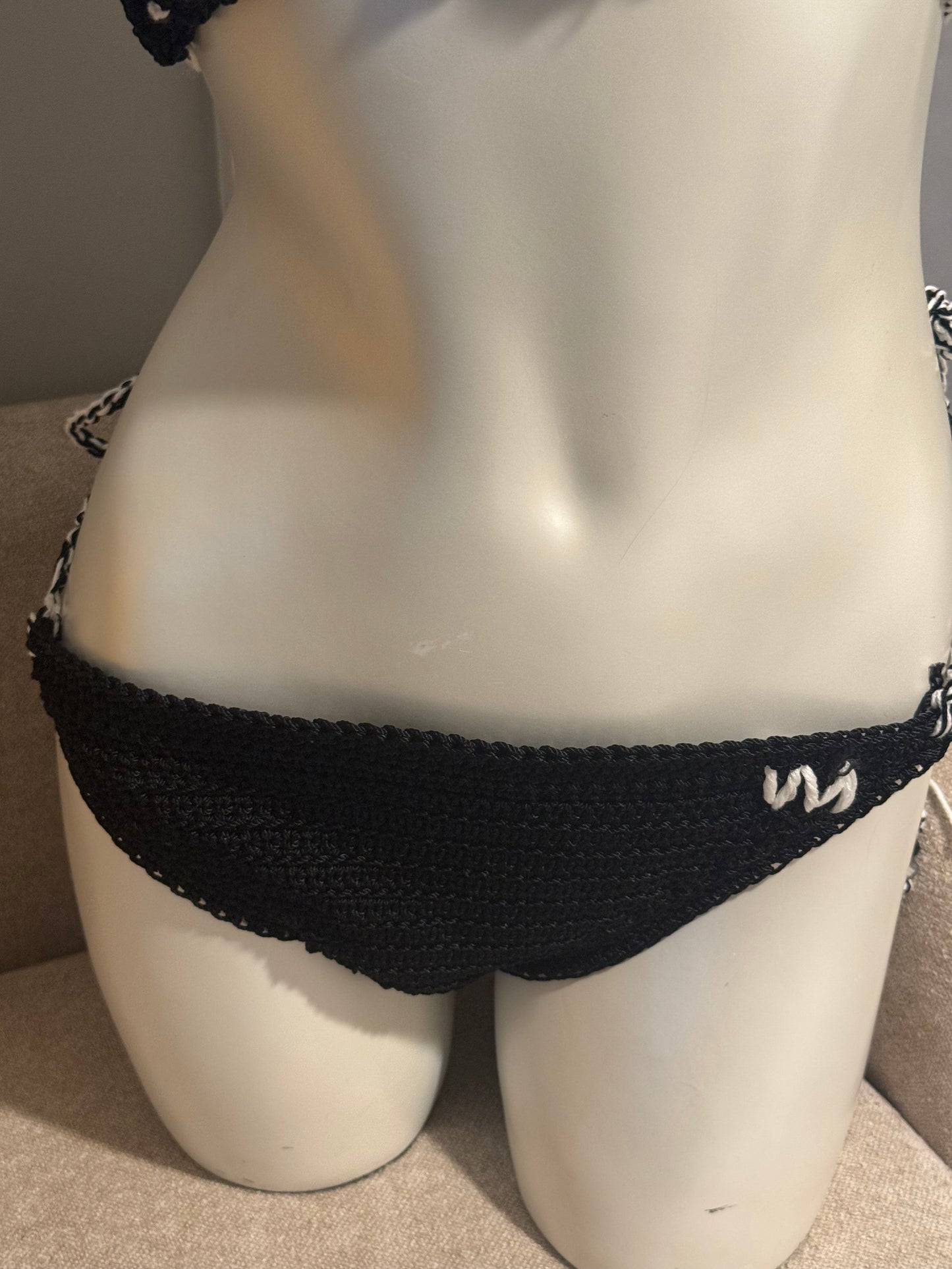 “Midnight Monarch” Crochet Bikini Set – WM Queen Collection