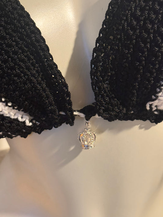 “Midnight Monarch” Crochet Bikini Set – WM Queen Collection