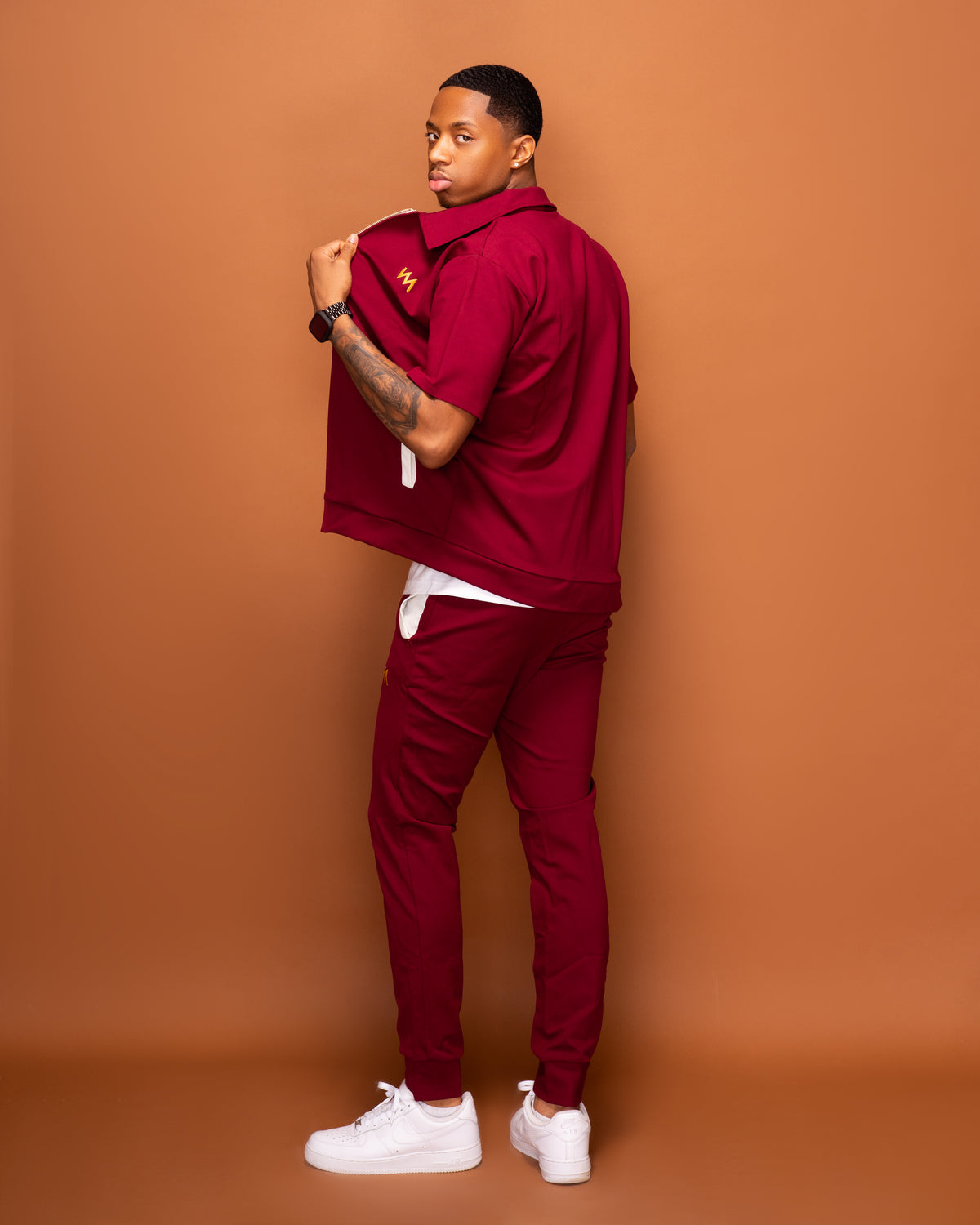 SWEATPANTS MEN - BURGUNDY