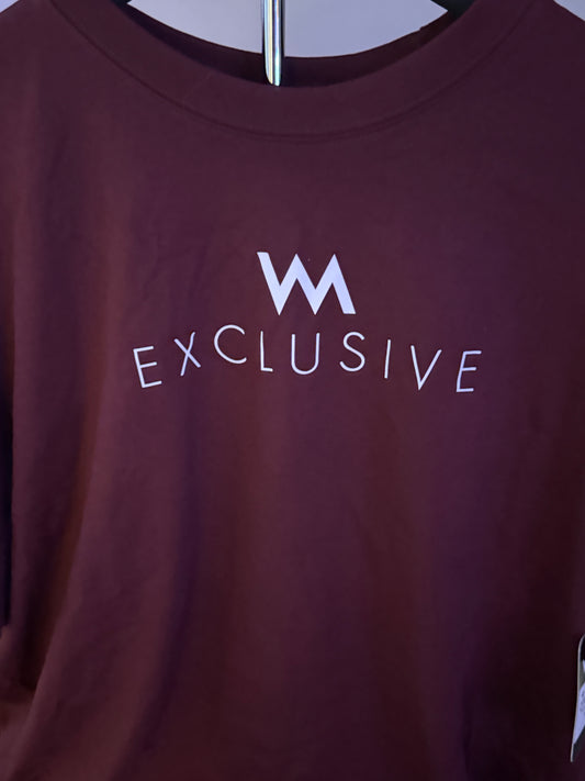 WM EXCLUSIVE T-SHIRT - BURGUNDY