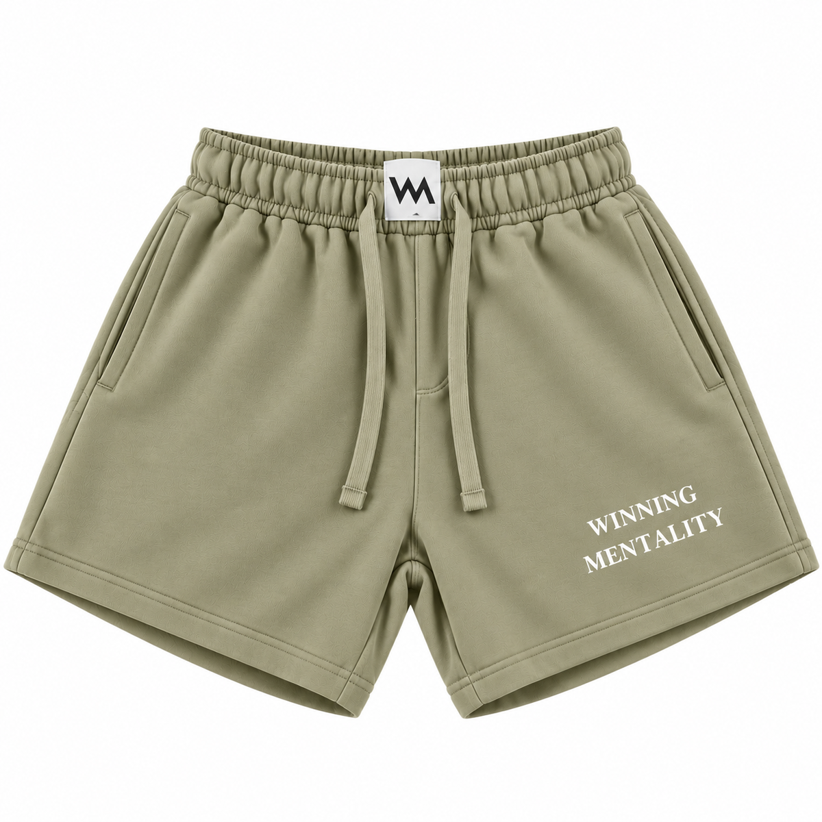 WINNING MENTALITY YOUTH SHORTS - LIGHT GREY