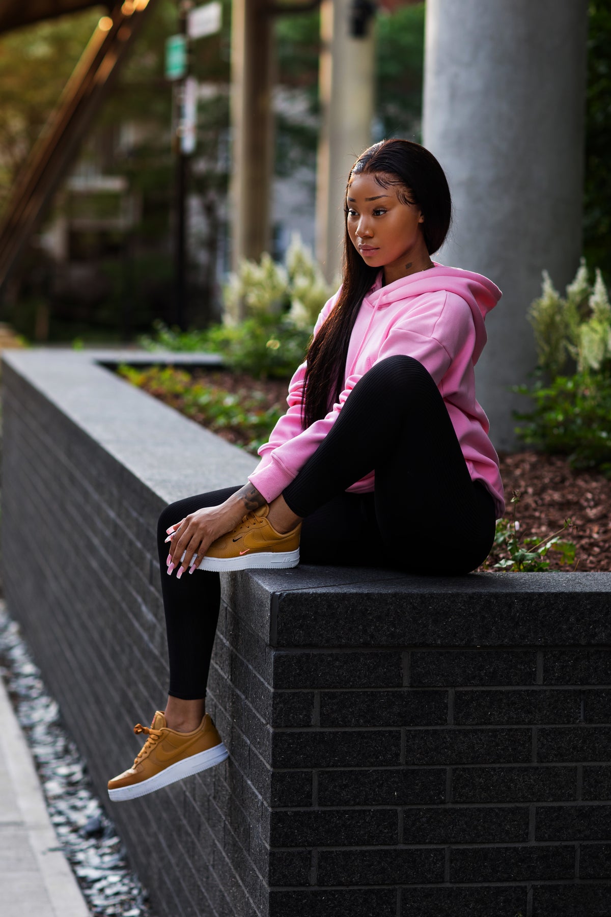 WM SIGNATURE OVERSIZED HOODIE - PINK