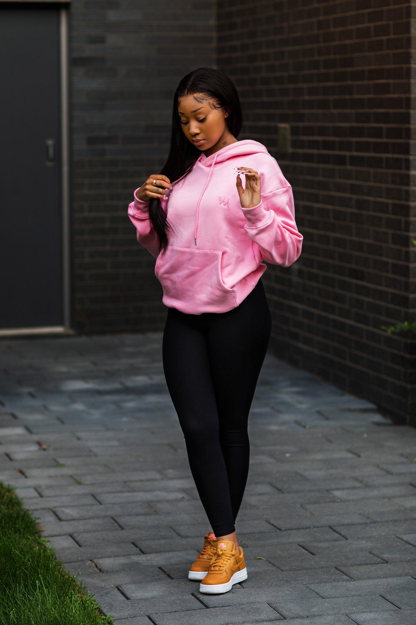 WM SIGNATURE OVERSIZED HOODIE - PINK